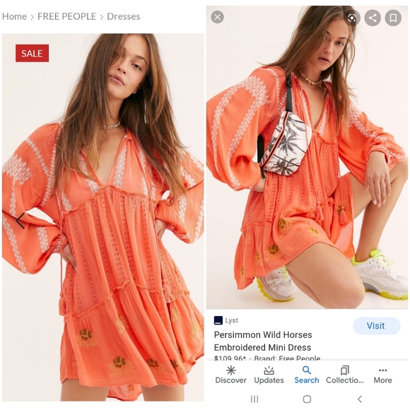 Free People Wild Horses Embroidered Mini Dress - Picture 1 of 6